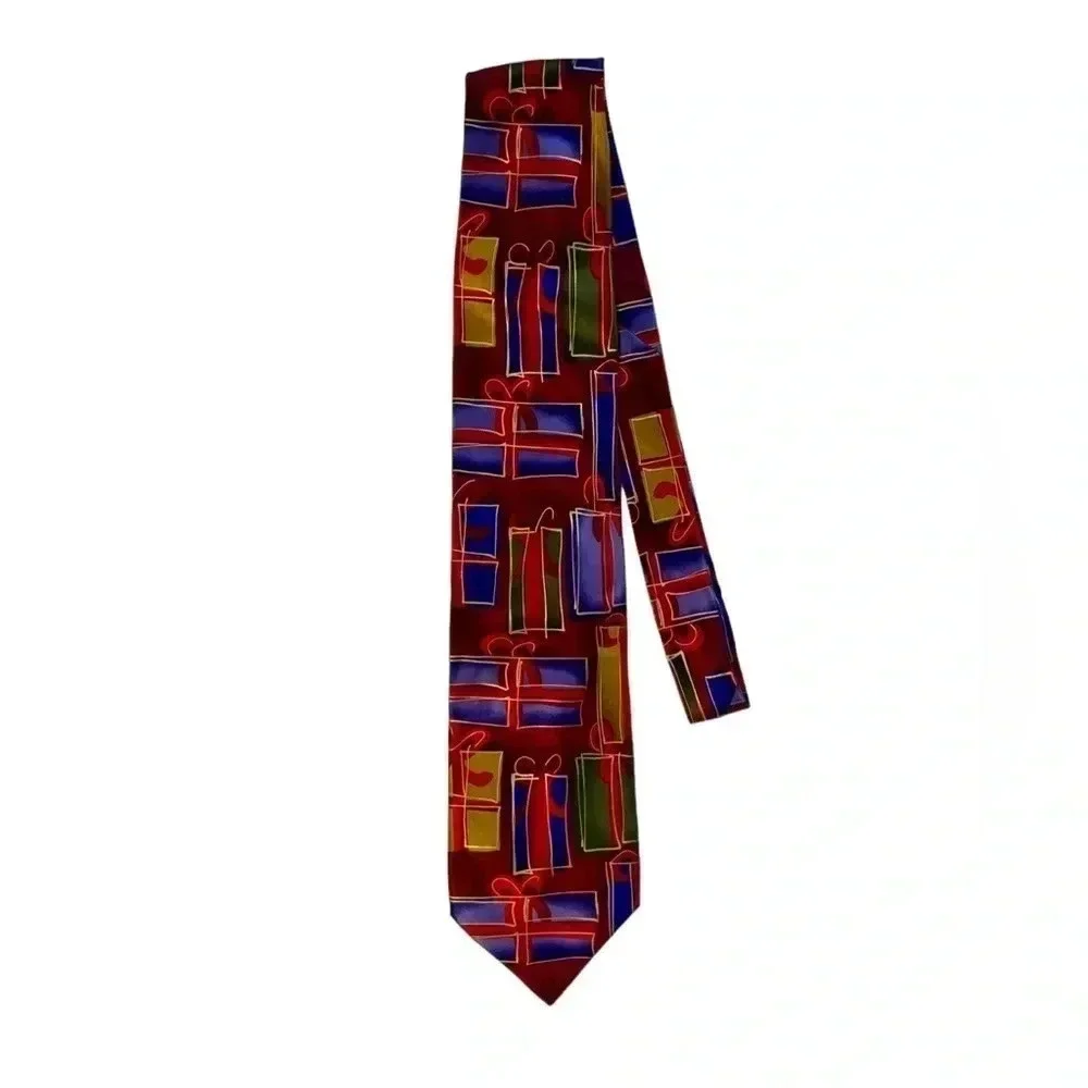 Vintage J. Garcia Men’s Silk Holiday Novelty Neckties (Lot of 2)